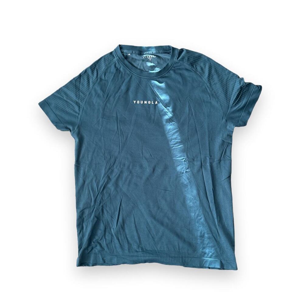 Younola blue workout top fitness